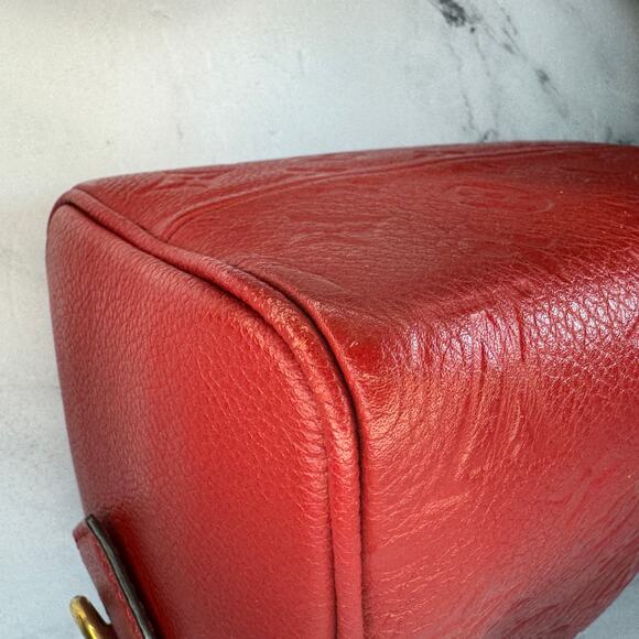 Louis Vuitton Empreinte Speedy 20 Cherry Red NM Bandouliere leather mini LV bag - Picture 14 of 15